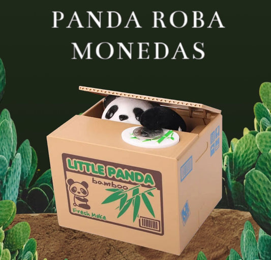 NUEVA alcancía Panda Roba Dinero