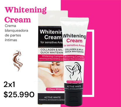 2x1 (oferta) NUEVA CREMA BLANQUEADORA PARTES INTIMAS